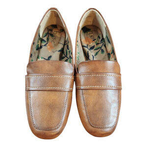 BOC by Born memory foam loafer brown womens sz 8 synthetic comfort slip on